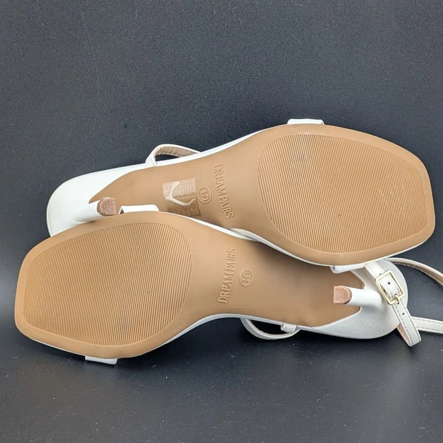 DREAM PAIRS Women High Heel Sandals Open Toe Ankle Strap Wedding Party Sandals SoleComfort.shoes