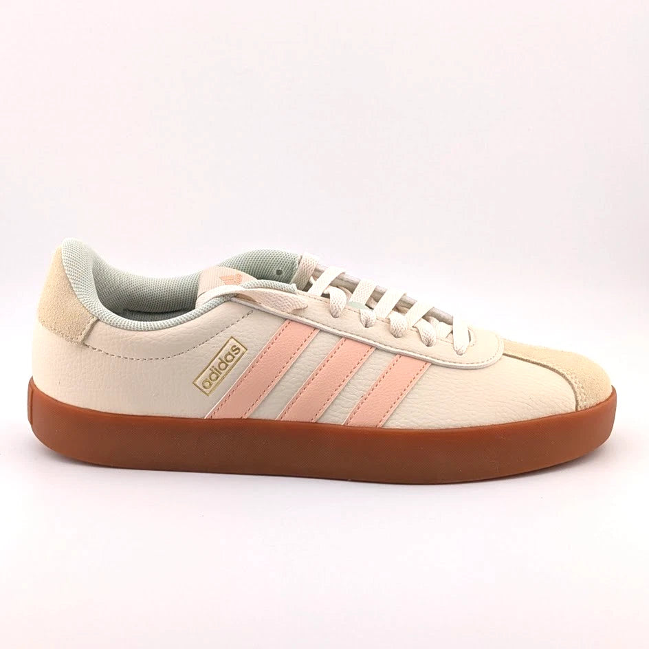 adidas VL Court 3.0 Women's Size 9 Sneaker Wonder White, Coral, and Mint SoleComfort.shoes
