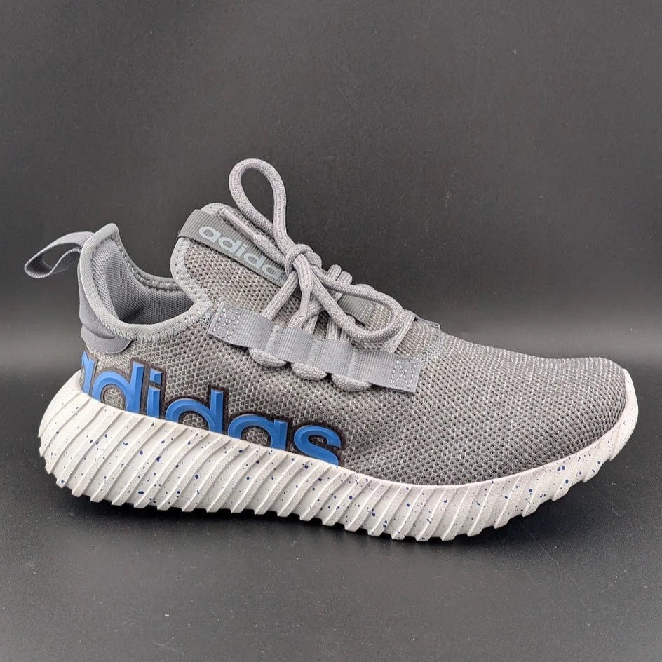 adidas Kaptir 3.0 Size 7.5 Wide Slip-on Running Sneaker Men's Shoes Gray Blue SoleComfort.shoes