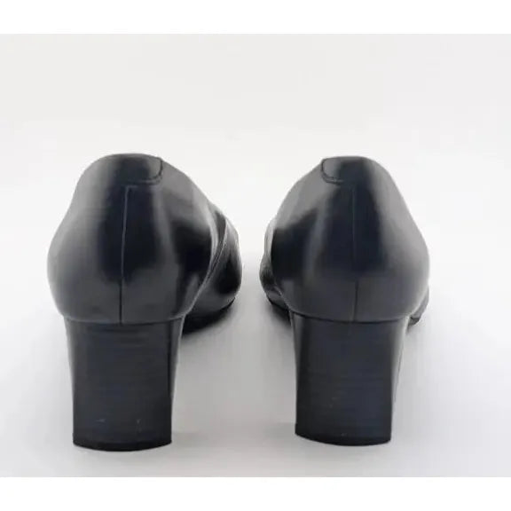 Clark’s Womens Kendall Iris Pump 2-inch Half "Stacked" Heel | Black Size 9.5 M Clarks