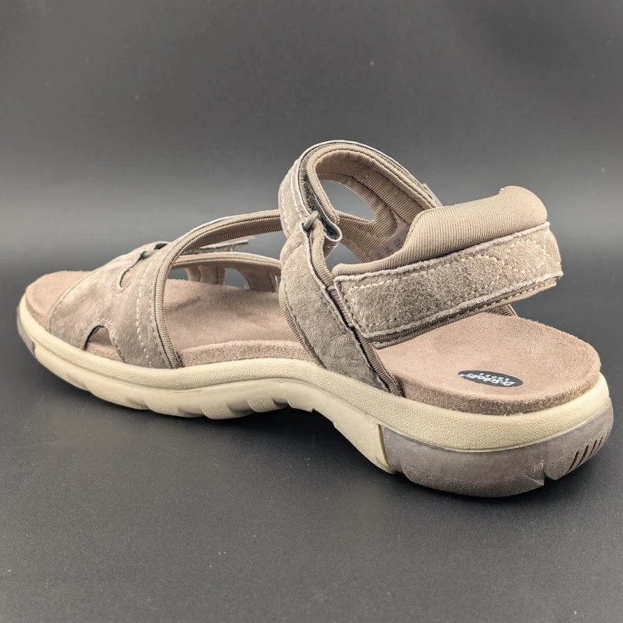 Dr Scholls Women's 7M Adelle Strap Sporty Slingback Sandal in Malt Taupe NIB SoleComfort.shoes