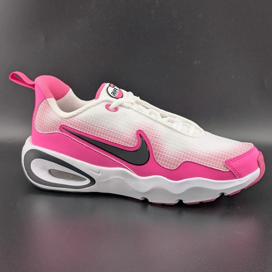 Nike Air Max Nova GS White Fuchsia Black FN4446-101 Sizes 4Y 4.5Y 5Y Brand New SoleComfort.shoes