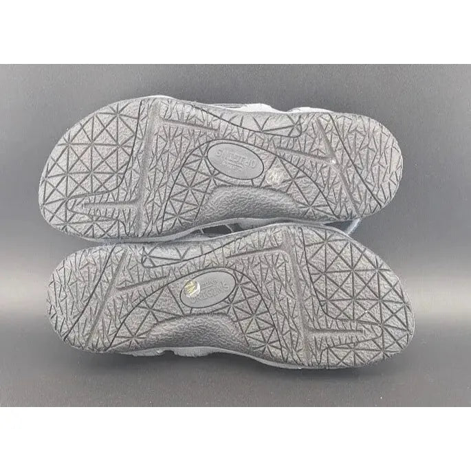 Earth Origins Sindy 3 Sandals Womens Size 7 Blue Hook & Loop Closure Comfort Bed - SoleComfort.shoes