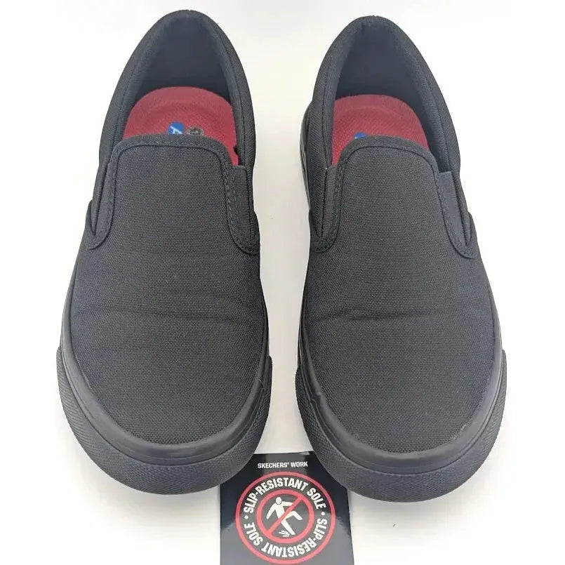 Womens Skechers Work Relaxed Fit-Sudler Colobus Shoe Black 108012 Slip Resistant - SoleComfort.shoes