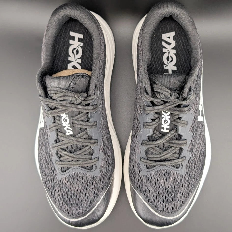 Hoka Rincon 4 Kids Sizes 4Y or 6.5Y / Women's Sizes 5.5M or 8M STK 1168874 Black on White Hoka