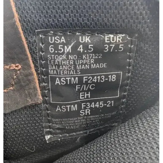 Hytest Women's US Size 6.5 Safety Steel Toe Brown/Red Cowgirl Work Boots K17122 Hytest Women's Work Boots Hytest