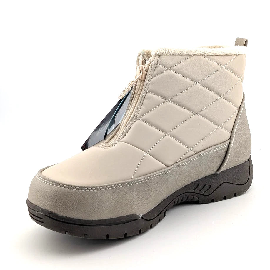 Totes Superior Womens Winter Boots Black or Taupe Waterproof Faux Fur Lined Snow SoleComfort.shoes
