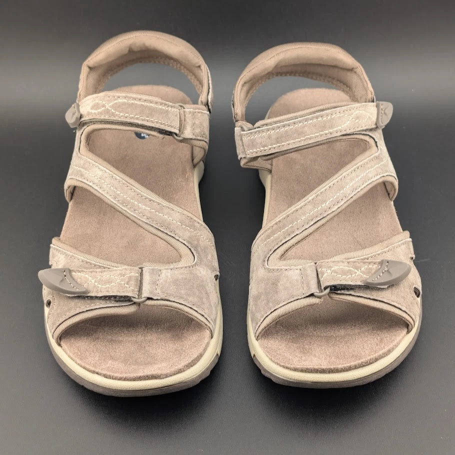 Dr Scholls Women's 7M Adelle Strap Sporty Slingback Sandal in Malt Taupe NIB SoleComfort.shoes