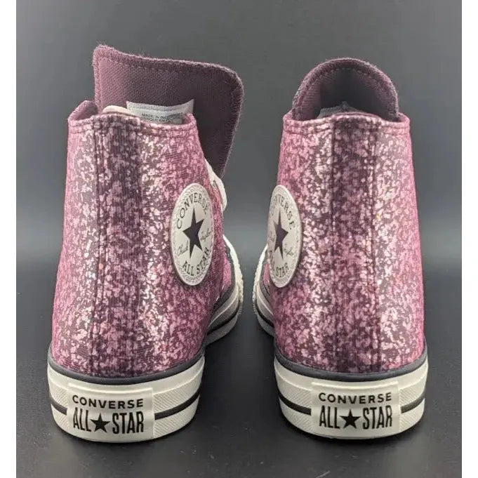 *BRAND NEW* Women CONVERSE Chuck Taylor All Star Glitter CTAS HI Orchid Abyss - SoleComfort.shoes