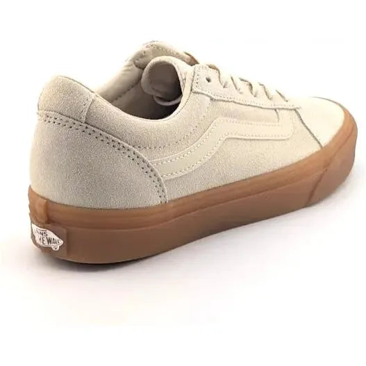 VANS Ward Old Skool Translucent Gum Crème Bru Womens Cream Suede Sneaker VANS