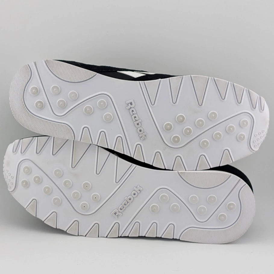 Reebok Mens Size 12 Classic Nylon Black/White Running Shoe FV1592 Reebok