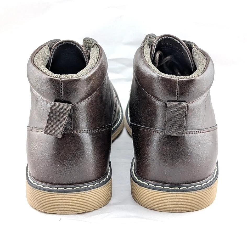 London Fog LFM-Tyler Chukka Boot Brown or Black Vegan Leather London Fog