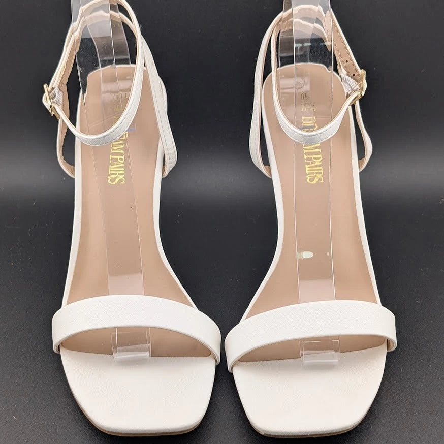 DREAM PAIRS Women High Heel Sandals Open Toe Ankle Strap Wedding Party Sandals SoleComfort.shoes
