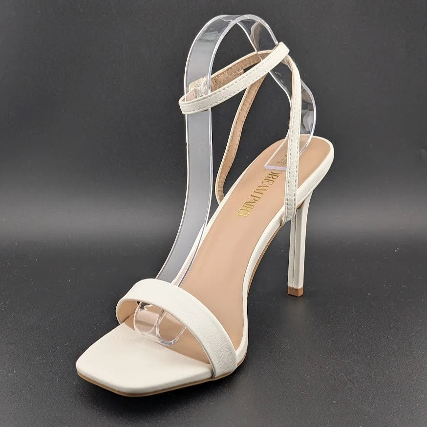 DREAM PAIRS Women High Heel Sandals Open Toe Ankle Strap Wedding Party Sandals SoleComfort.shoes