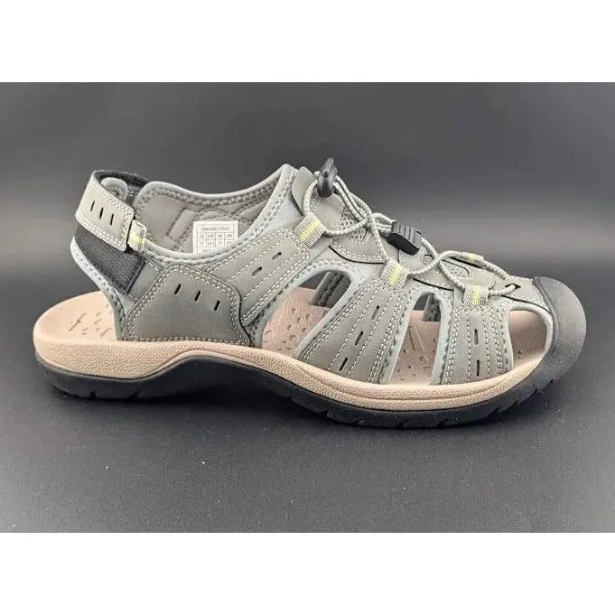 Mens Size 11 Grey Summer Sport Fishman Sandals - Comfy Beach Water Walking Shoes - SoleComfort.shoes