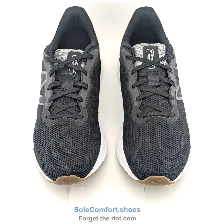 Pre-owned Men's Size 10.5 New Balance Arishi V4 Running Sneakers Black White Walking Shoes - SoleComfort.shoes