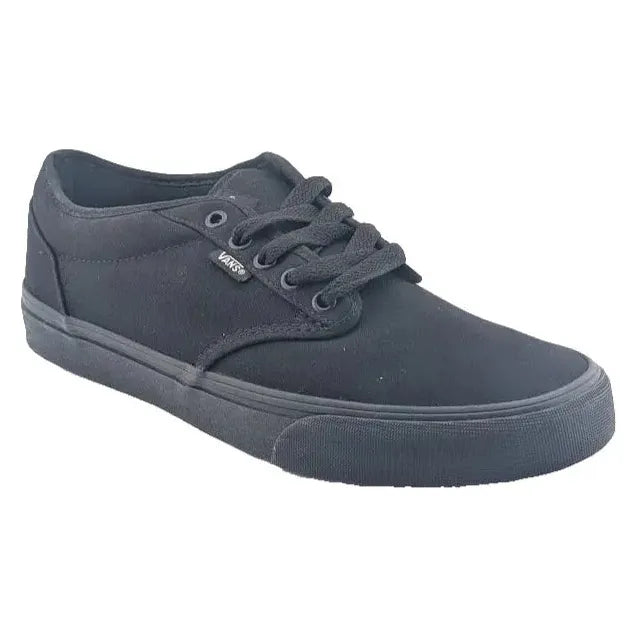New VANS Men's Size 10 Atwood Canvas Black/ Black Skateboard Sneakers Shoes VANS