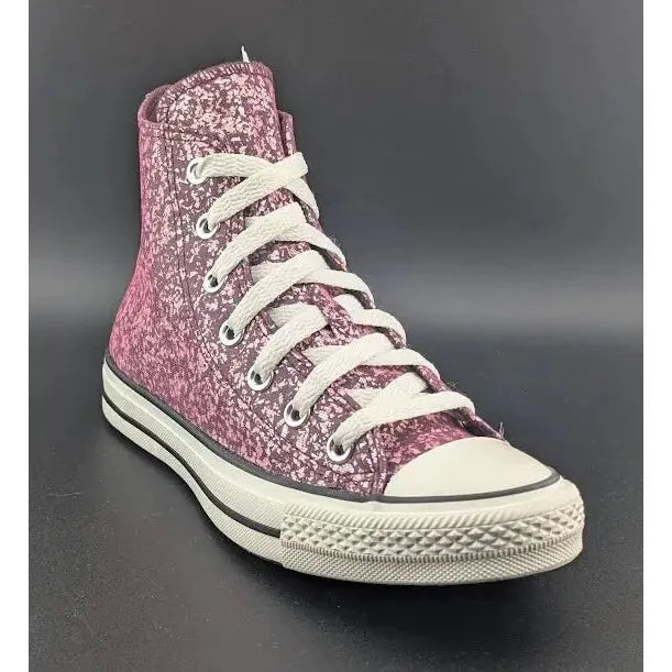 *BRAND NEW* Women CONVERSE Chuck Taylor All Star Glitter CTAS HI Orchid Abyss - SoleComfort.shoes