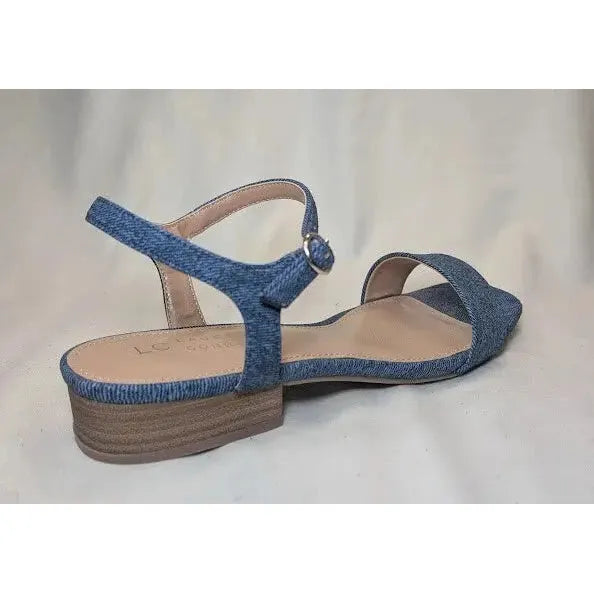LC Lauren Conrad Obsidian Denim Blue Women's Slide Sandals - Size 8.5 NWB LC Lauren Conrad