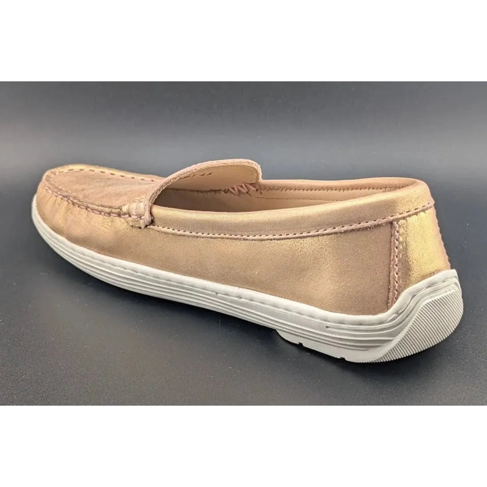 Marc Joseph Women's Size 4.5 New York Broadway Rose Gold Loafers (7707956) SoleComfort.shoes