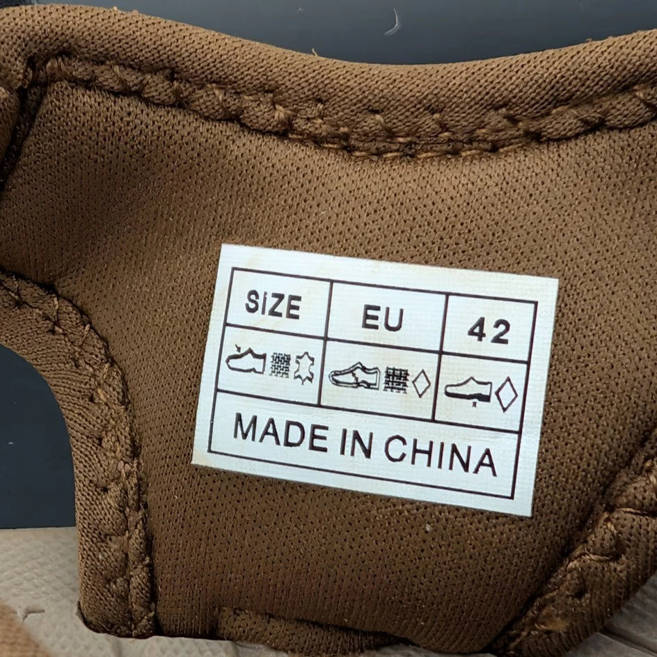 Men's Size 9-9.5 Leather Sandals Closed Toe Outdoor Sport Nonslip Hiking Shoes SoleComfort.shoes