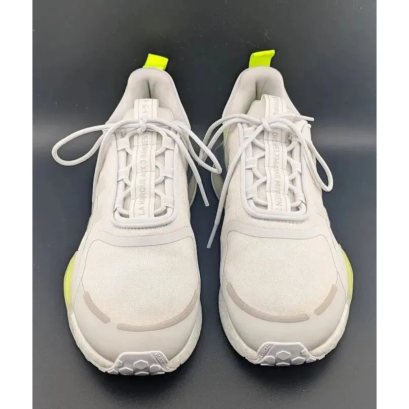 New w/ Defect adidas NMD_R1 V3 White Solar Yellow-HIGHLY REFLECTIVE Size 12 - SoleComfort.shoes