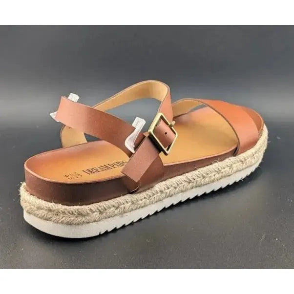 DREAM PAIRS 9.5 Women's Platform Espadrille Wedge Sandals Round Toe Causal Shoes - SoleComfort.shoes
