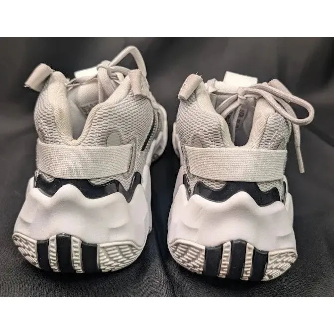 New adidas Womens Exhibit B Mid Basketball Shoes Gray White Black Size 6 / 9.5 / 10 adidas