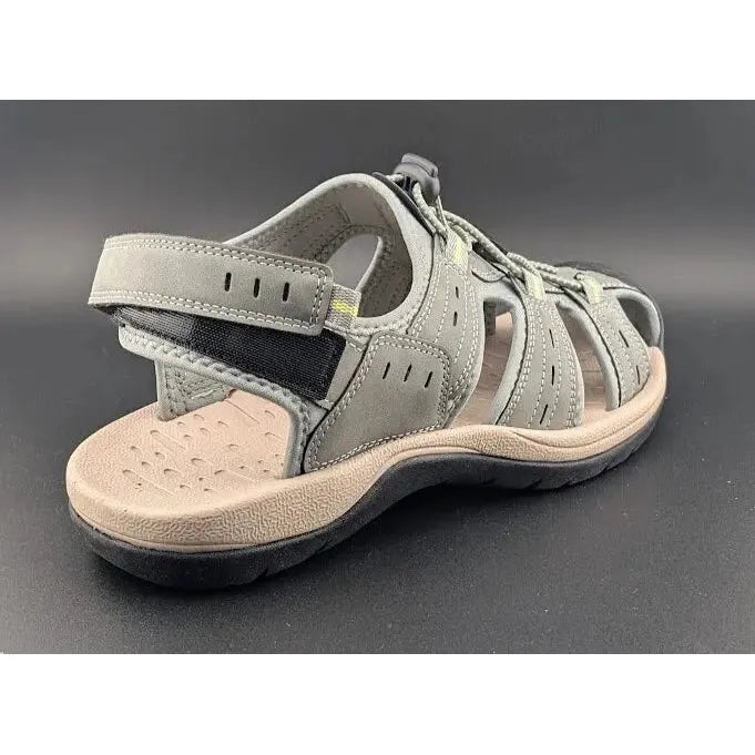 Mens Size 11 Grey Summer Sport Fishman Sandals - Comfy Beach Water Walking Shoes - SoleComfort.shoes