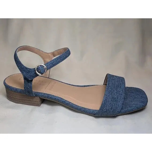 LC Lauren Conrad Obsidian Denim Blue Women's Slide Sandals - Size 8.5 NWB LC Lauren Conrad