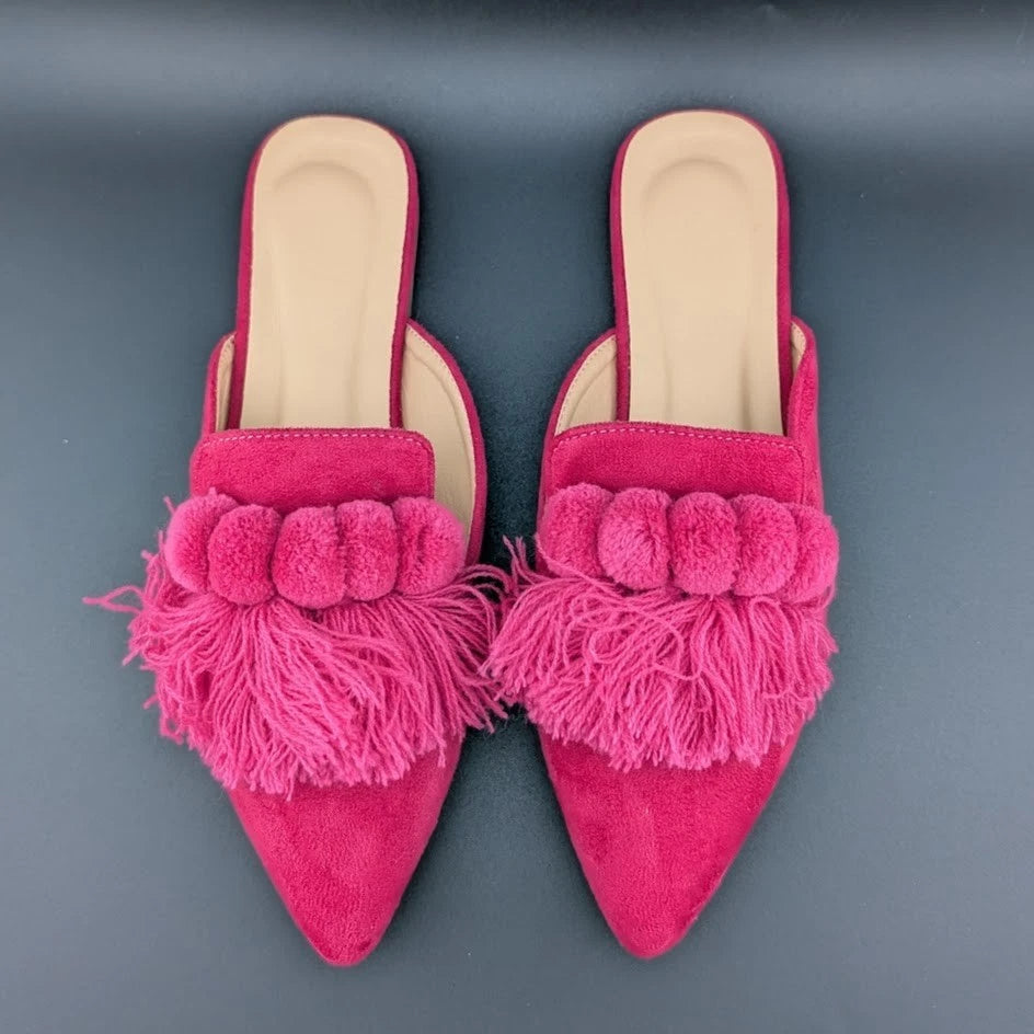 Verdusa Flat Pointed Toe Slip-On Loafer Mules Women’s Shoes Size 6-6.5 (EU 37) SoleComfort.shoes