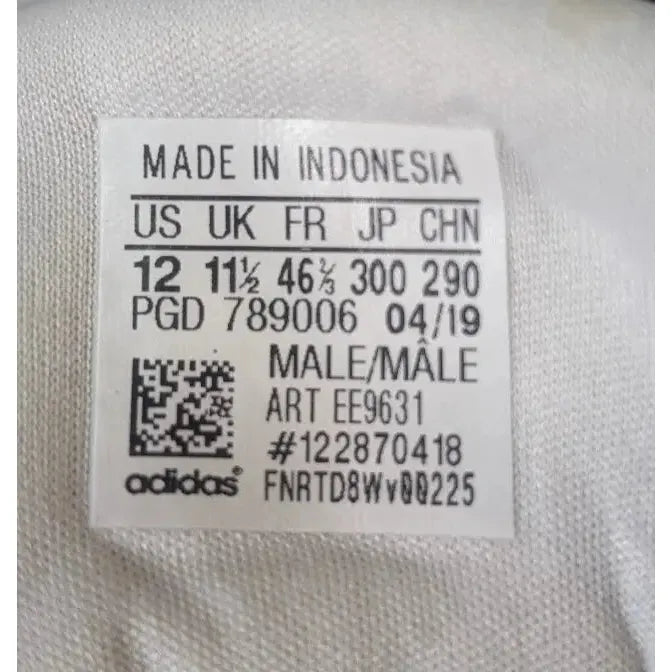 Size 12 - adidas Own The Game White Black Pre-owned Excellent Condition - SoleComfort.shoes