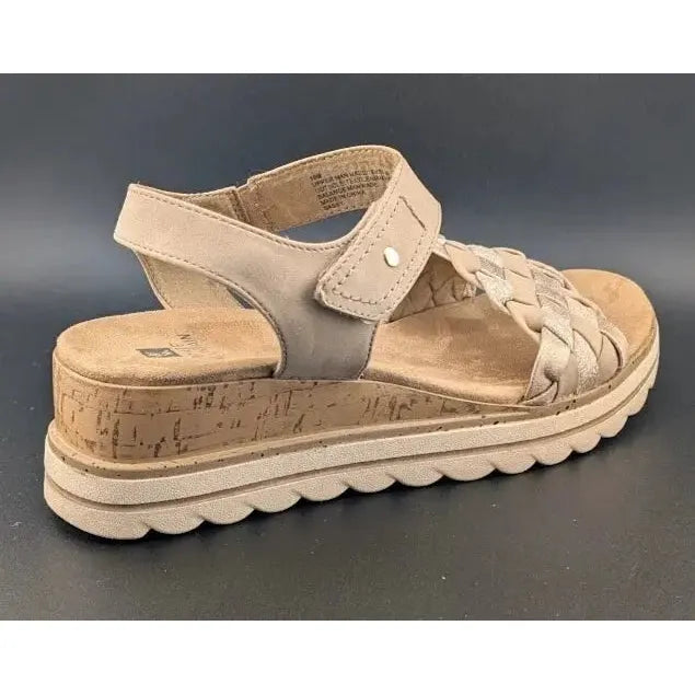 White Mountain Women's Size 10 Braided Strap Wedge Sandal New for Spring 2025 Women's sandals White Mountain