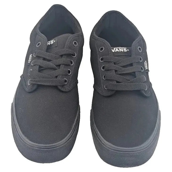 New VANS Men's Size 10 Atwood Canvas Black/ Black Skateboard Sneakers Shoes VANS