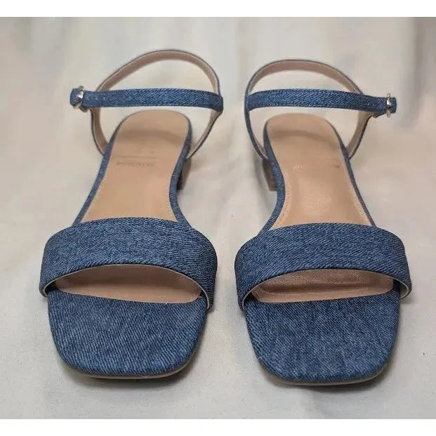 LC Lauren Conrad Obsidian Denim Blue Women's Slide Sandals - Size 8.5 NWB LC Lauren Conrad