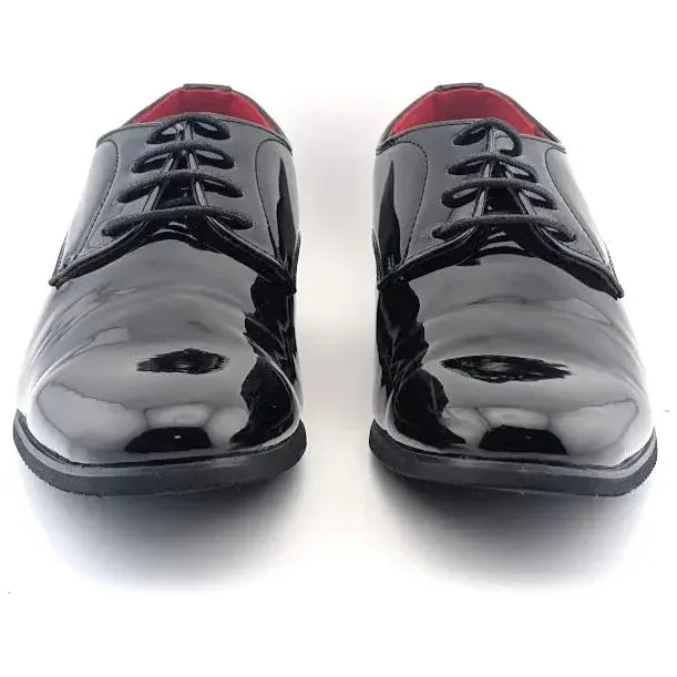 Bruno Marc Men Size 7 Ceremony Patent Leather Dress Shoes Classic Formal Oxford - SoleComfort.shoes