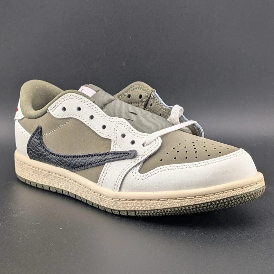 🔥Nike Air Jordan 1 Low OG SP Travis Scott Med Olive PS Size 2.5Y DO5442-200🔥 SoleComfort.shoes