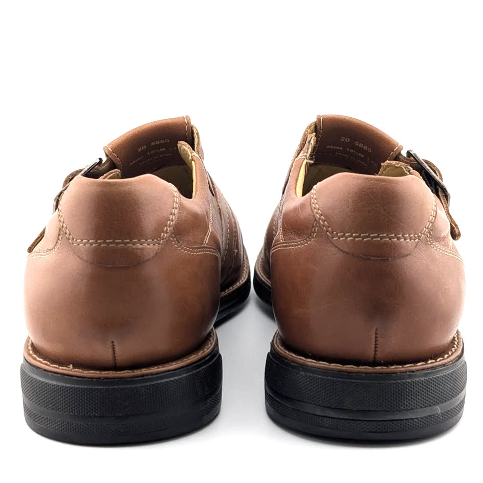 Johnston & Murphy Fisherman Men's size 10.5M Sandal Shoes Brown Leather Outdoor Johnston & Murphy