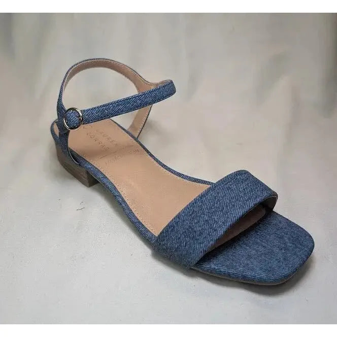 LC Lauren Conrad Obsidian Denim Blue Women's Slide Sandals - Size 8.5 NWB LC Lauren Conrad