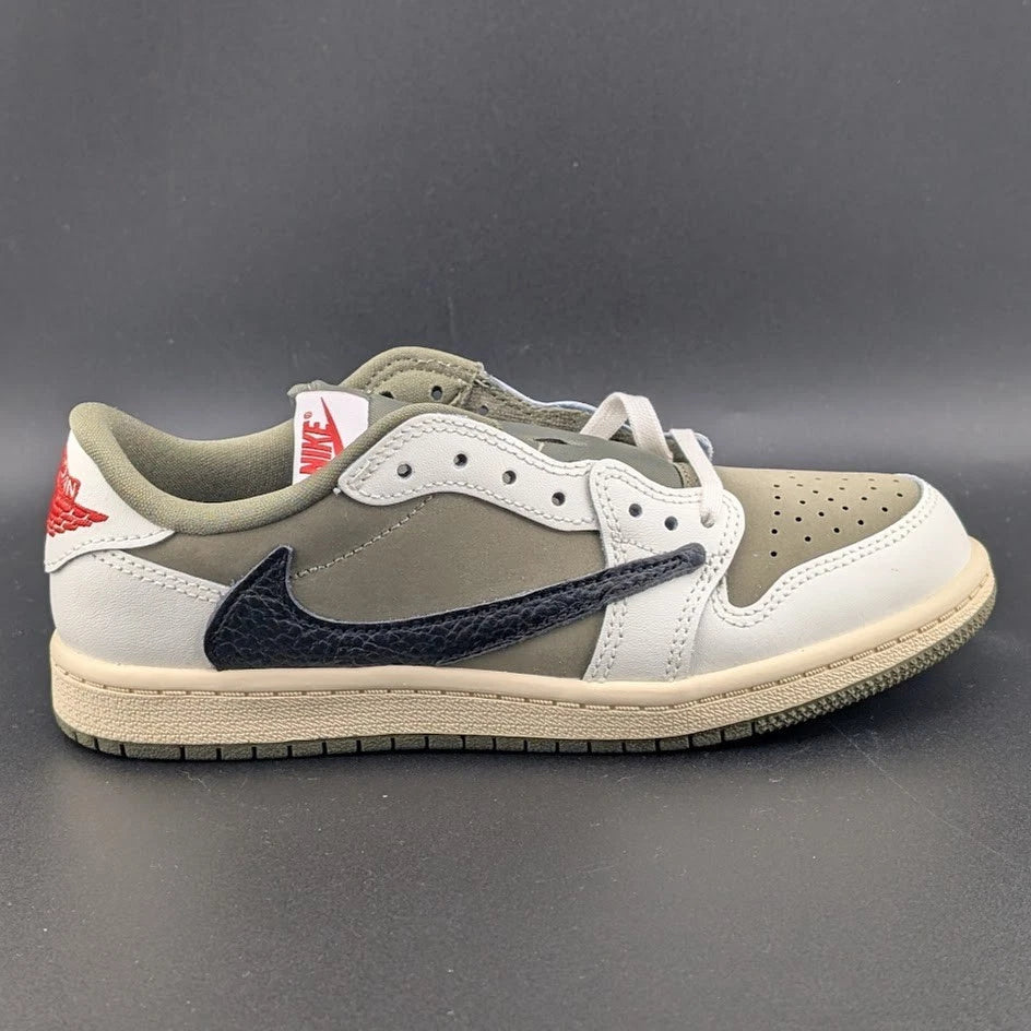 🔥Nike Air Jordan 1 Low OG SP Travis Scott Med Olive PS Size 2.5Y DO5442-200🔥 SoleComfort.shoes
