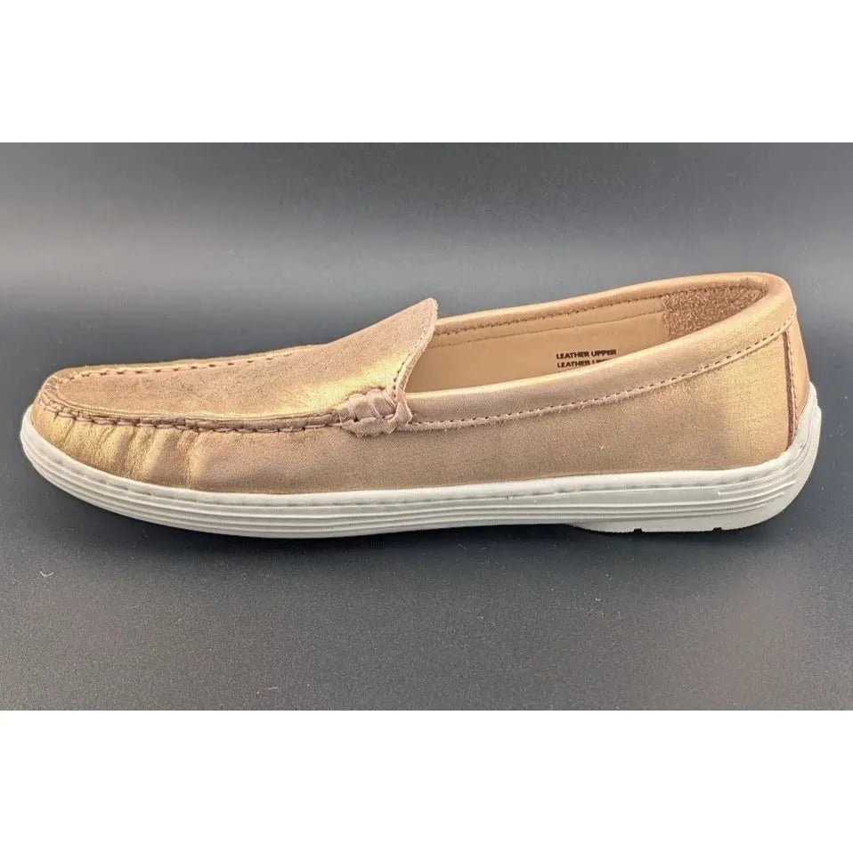 Marc Joseph Women's Size 4.5 New York Broadway Rose Gold Loafers (7707956) SoleComfort.shoes