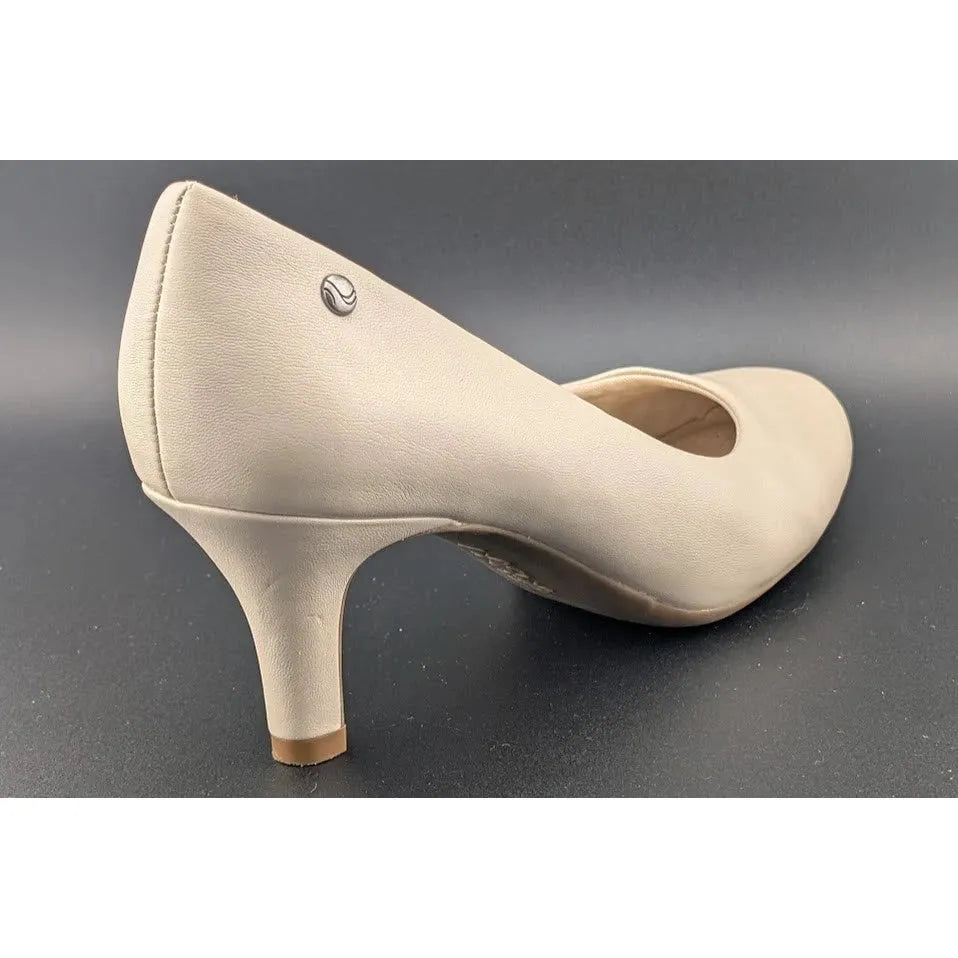 Life Stride 9.5M Parigi Bone Pumps 2.5" Heels Classic Comfortable Dress Shoes SoleComfort.shoes