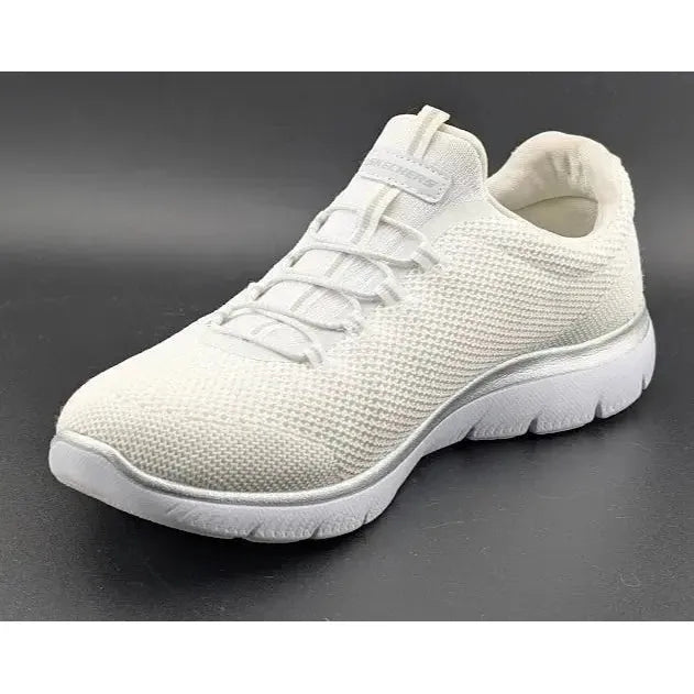 Skechers Womens Size 9 Summits Cool Classic Sneakers White Mesh Shoes 149206 - SoleComfort.shoes