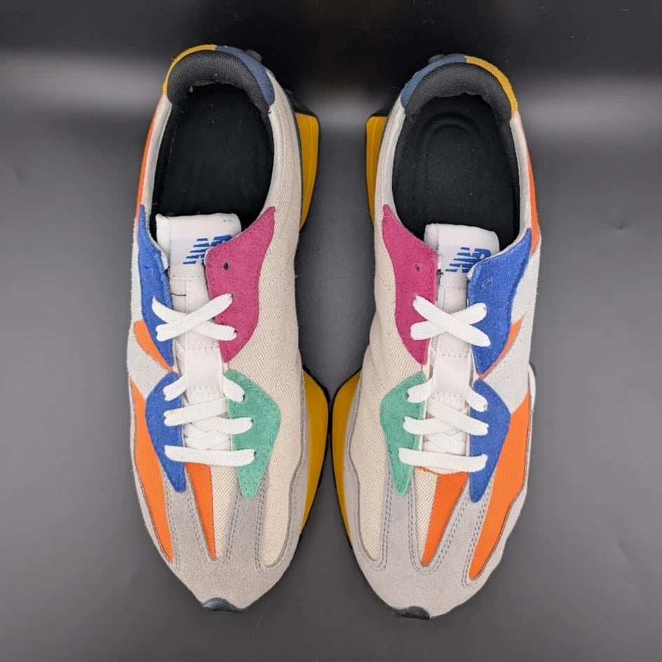 Dejounte Murray New Balance 327 Shoes Mens Size 11 Suede Heat Up-Orange MS327FIN SoleComfort.shoes