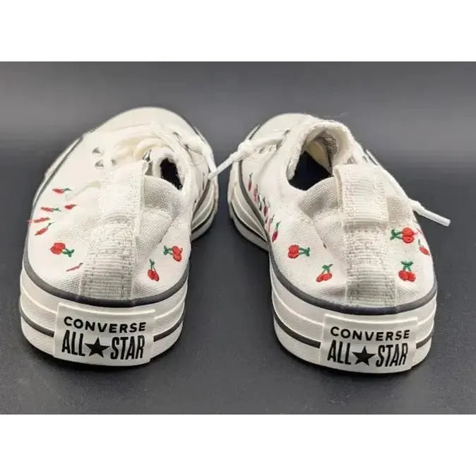 Converse Chuck Taylor All Star Shoreline Sneakers Women's Size 8 White Cherries - SoleComfort.shoes