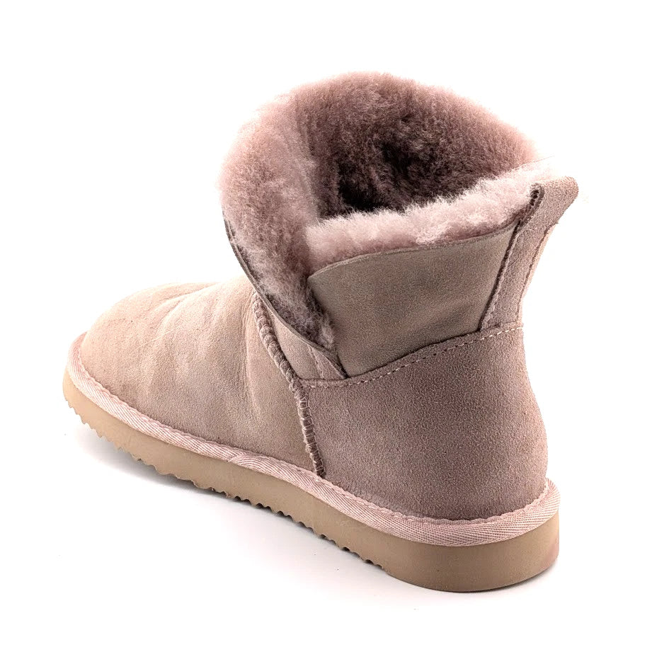 Fireside by Dearfoams Dusty Pink Size 10 Women’s Low Foldover Bootie WaterResist SoleComfort.shoes