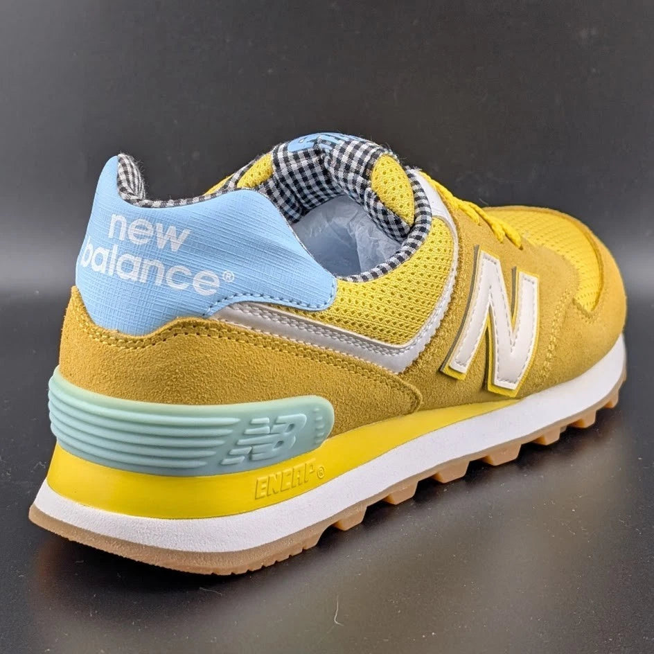New Balance Women's Size 7.5B 574 Picnic Pack Yellow Shoes Sneakers WL574SPF SoleComfort.shoes