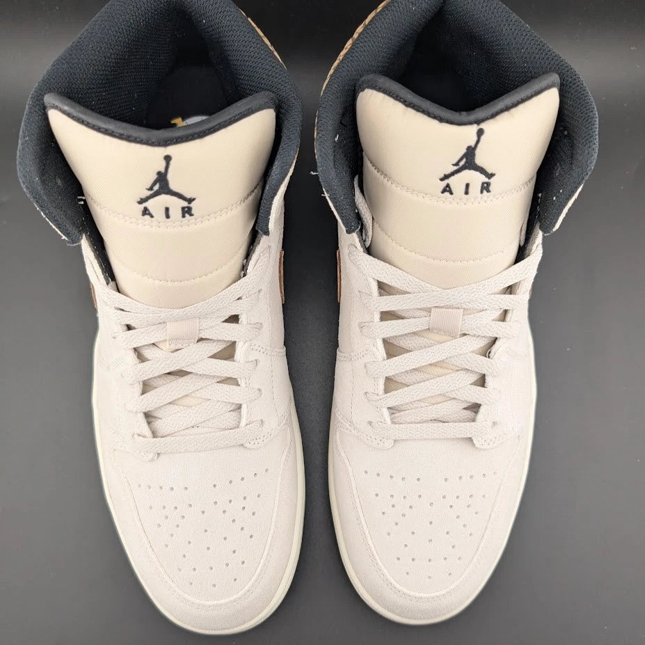Nike Air Jordan 1 Mid, SE Brown Elephant, Size 12, New in Box SoleComfort.shoes