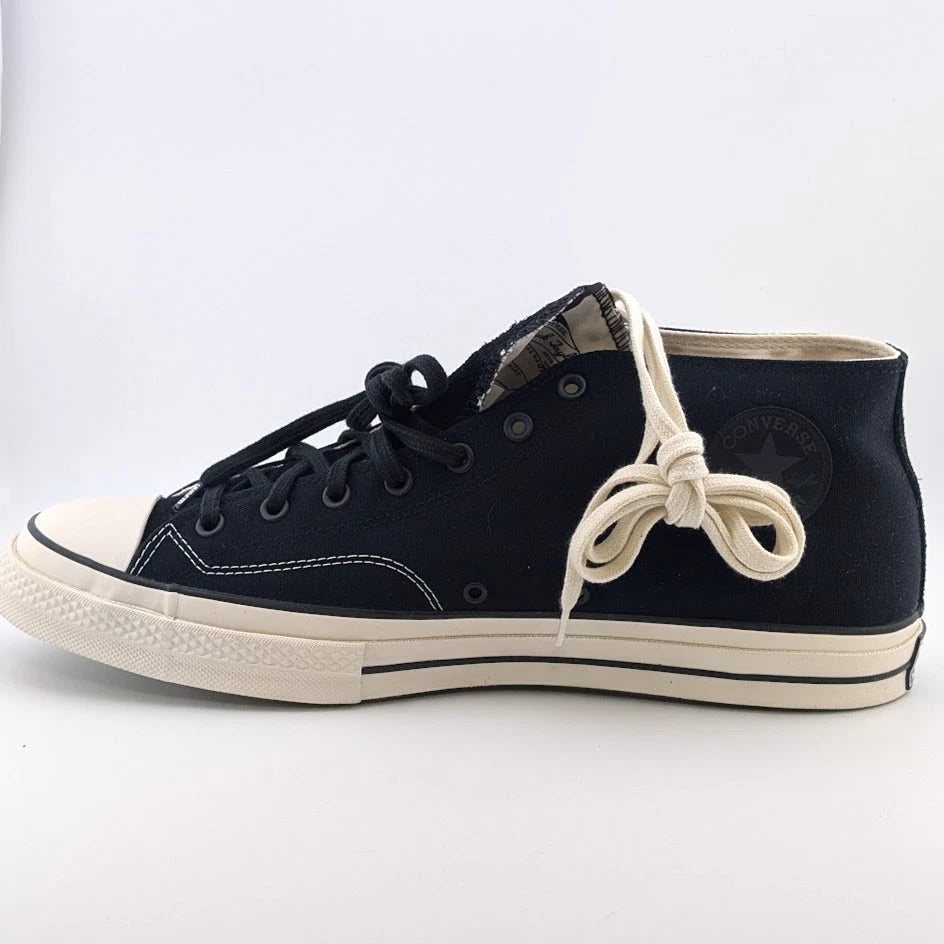 Converse Chuck Undefeated 1970's Mid Men's Size 16 Black/Natural A00673C SoleComfort.shoes