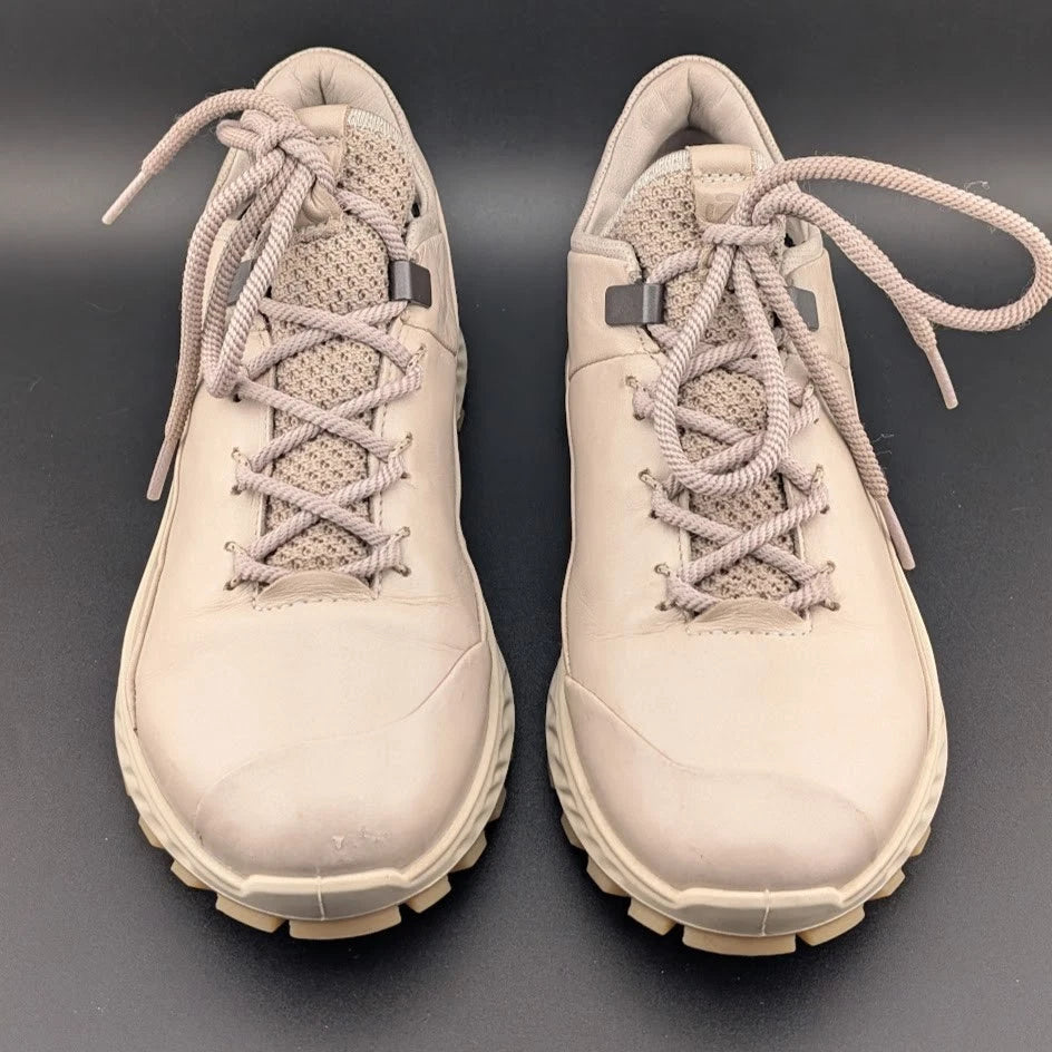 Ecco Exostrike Low Gray/Beige Sporty Comfort Goretex Women's Shoe SZ EU 35/ US 4 SoleComfort.shoes
